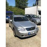 CHEVEROLET LACETTI 1.6 5X ESTATE - petrol - silver Reg No NL57 JNK Rec Mil 76, 807+ 1st Reg 30.09.