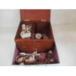 Contents to tray - costume jewellery, watches, plated ware,