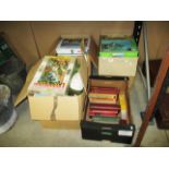 3 x boxes of various jigsaws by Tower Press, Waddingtons, Chad Valley, etc,