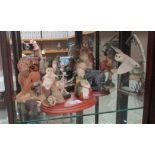 Twelve assorted figures by Border Fine Arts, Aynsley,