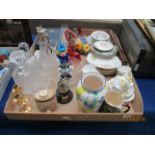 Contents to tray - Ridgeway Pottery "Homemaker" dinner and tea plates, fruit dishes,