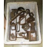 Twenty lead/leather cutters - various shapes