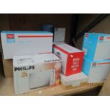 Ten items - Philips toaster, Argos 4 slice toaster, Argos cordless kettle, Argos slow cooker,