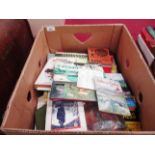 Contents to box - books and pamphlets relating to various sports e.