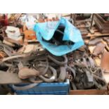 Contents to pallet - large quantity horse and heavy horse tack including harness etc.