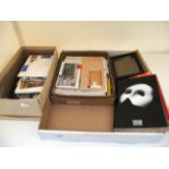 Contents to lid - a quantity of postcards, small picture,