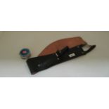 An Arcos-Inox small hunting knife with leather belt holder