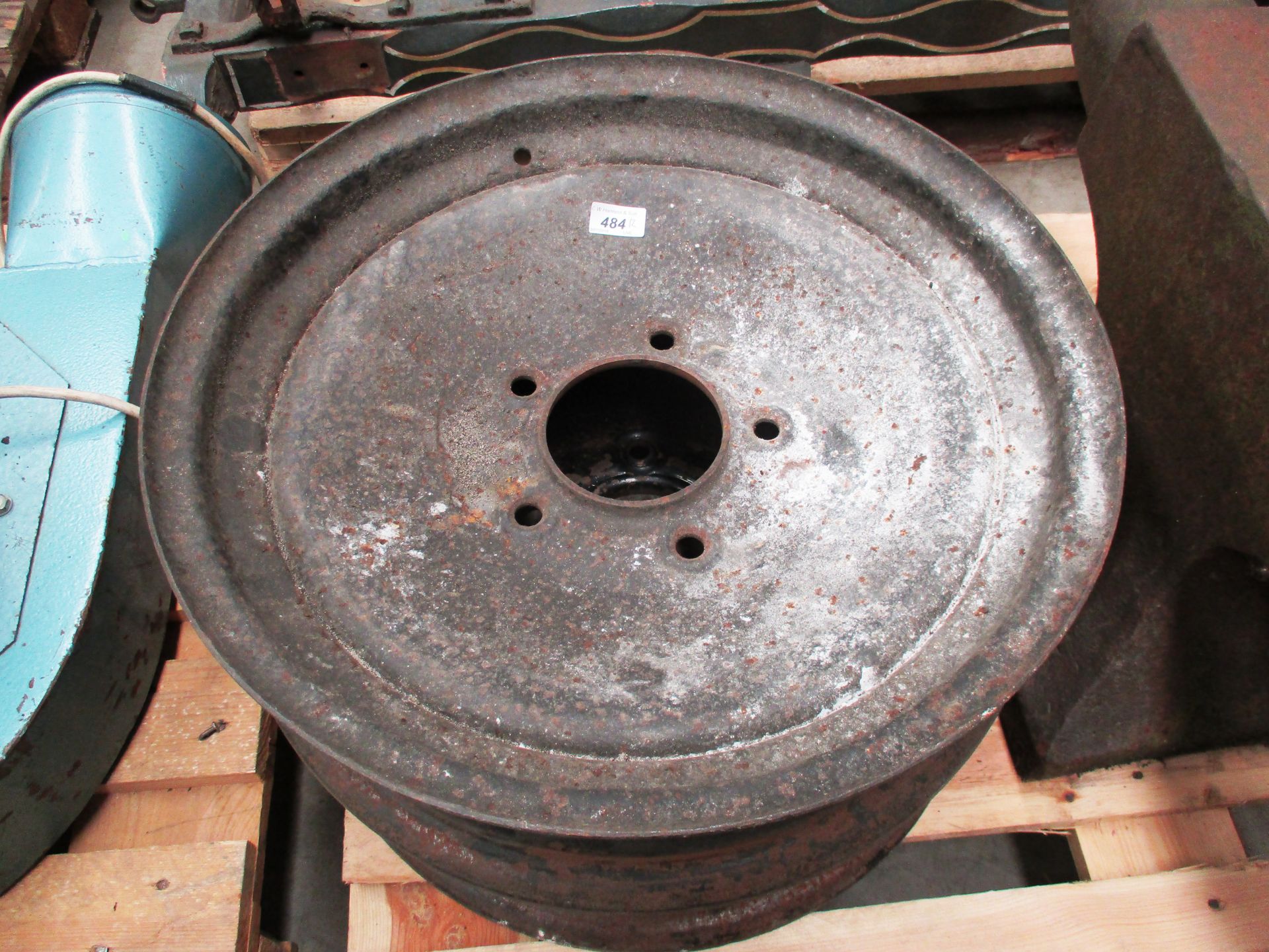 Two x 21" steel wheels