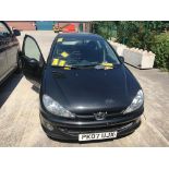 PEUGEOT 206 HDi LOOK 5 DOOR HATCHBACK - diesel - black Reg No PK07 VJX Rec Mil 182,