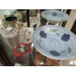 Three Poole Pottery items - bowl,