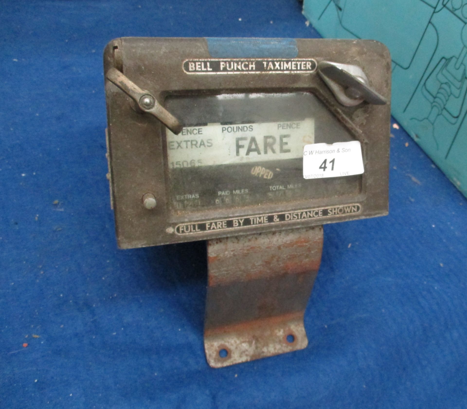 A Bell Punch taxi meter model G.B.