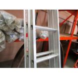 Abru 24 rung aluminium double extension ladder