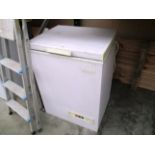 A Servis white chest freezer
