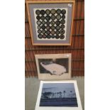 Three items, Harris Kennedy, limited edition print 'Seven O'Clock '73',