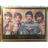The Beatles Sgt Pepper's Lonely Heart's Club Band photo mosaic poster by Robert Silvers,
