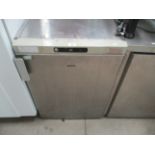 A Gram stainless steel under counter fridge