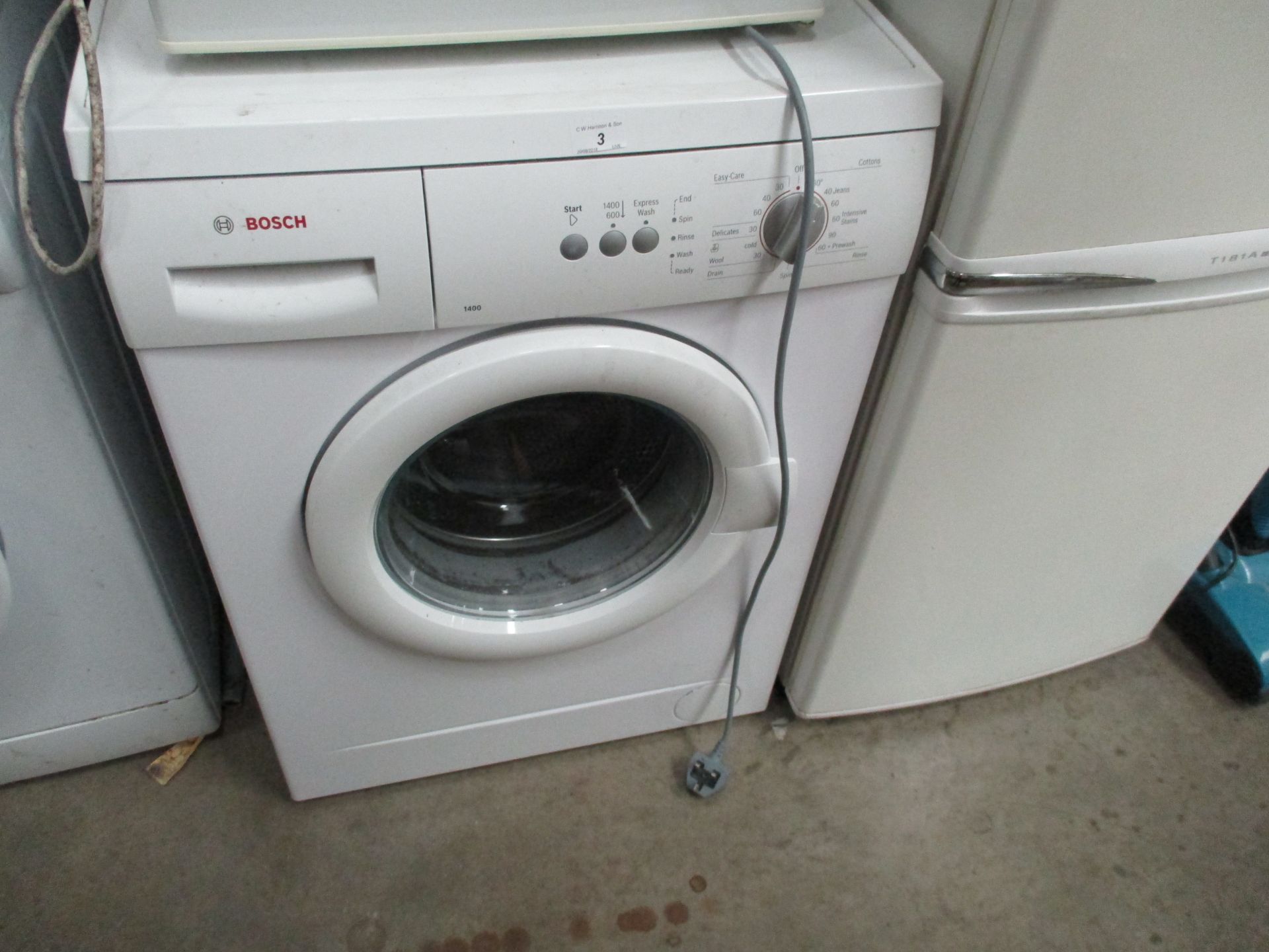 A Bosch 1400 washing machine