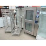 A HOBART CSD2022E STAINLESS STEEL STEAM OVEN 3 phase, s/n 81.