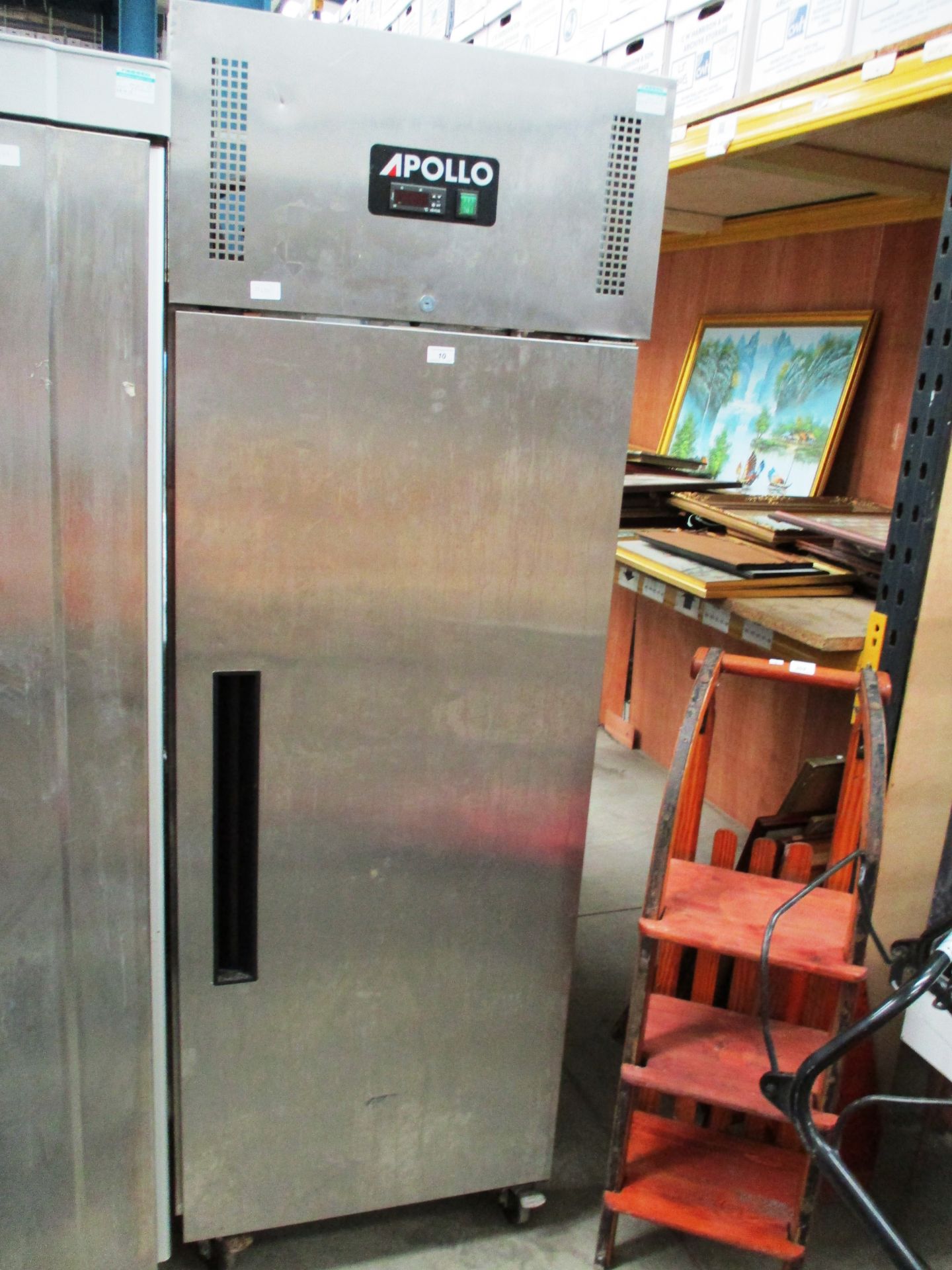 An Apollo AGNRU1 stainless steel single commercial fridge