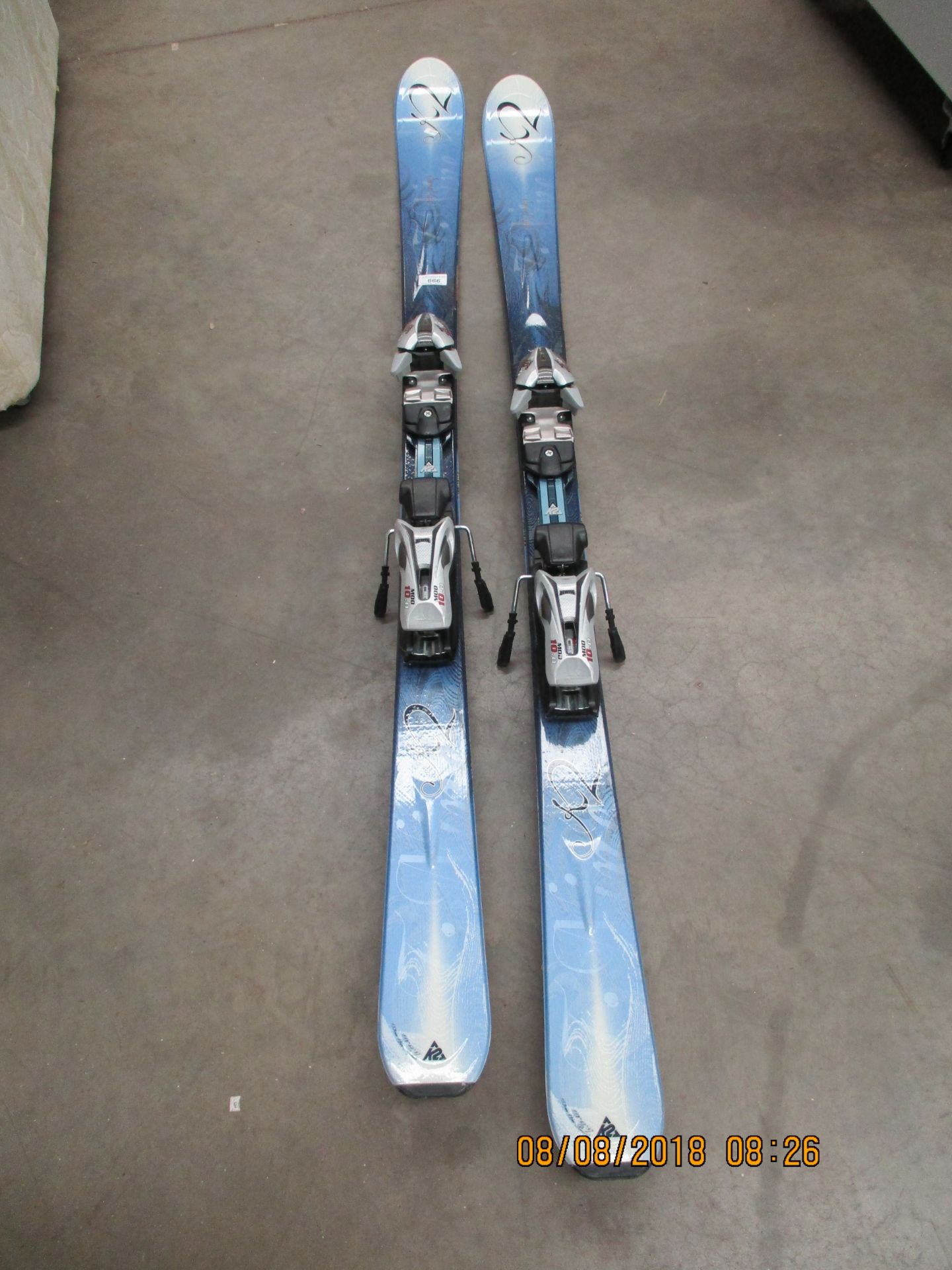 A pair of K2 'Sweet Luv' skis