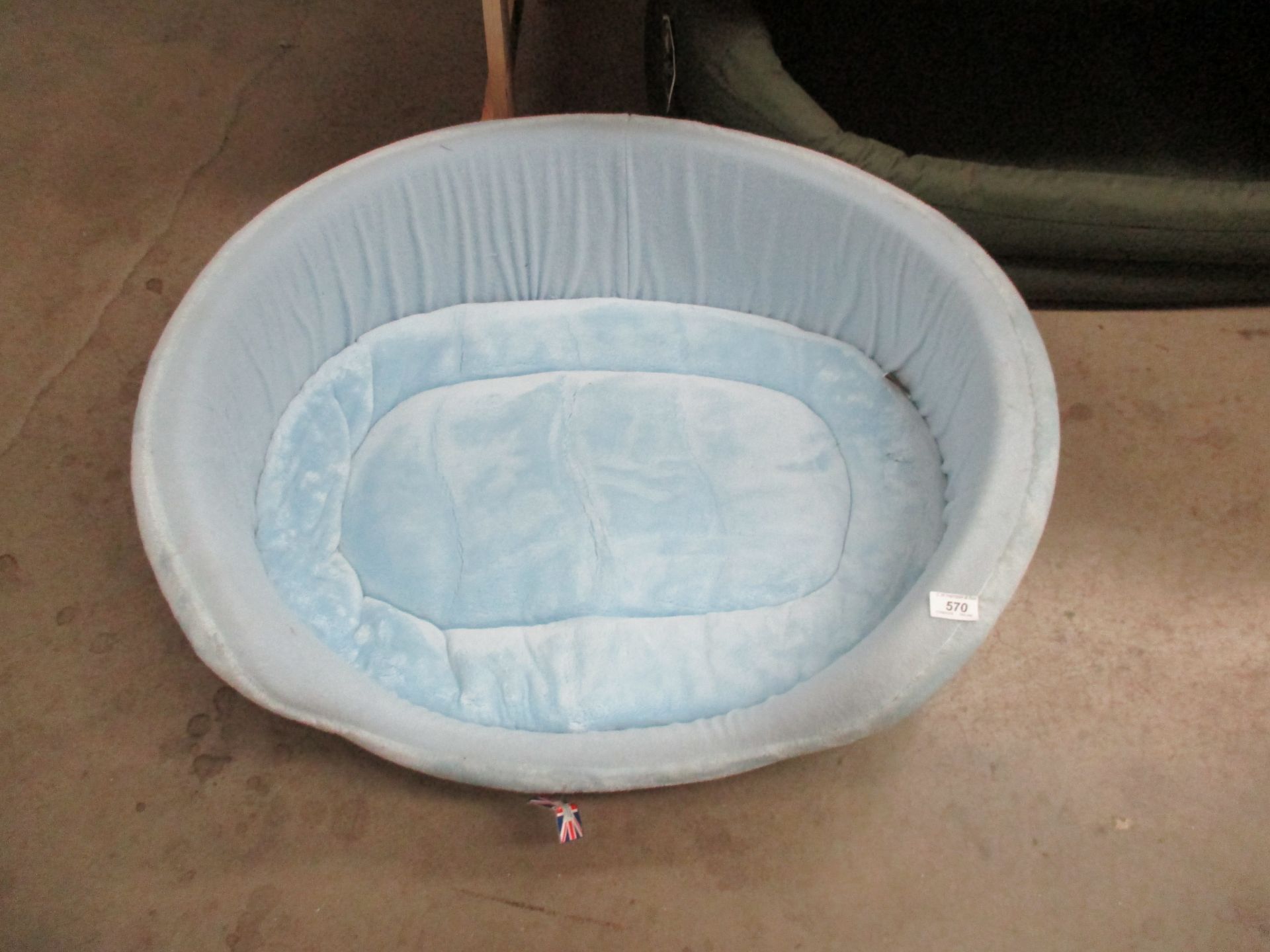 A Lucky Pet baby blue dog bed 70cm