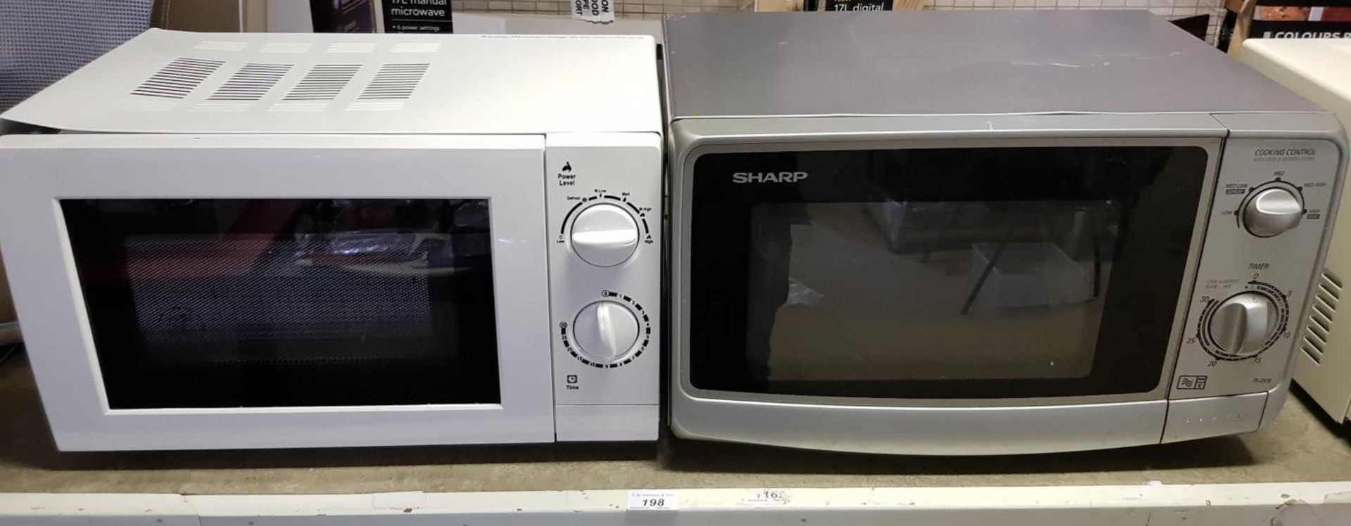 (1x) Sharp & (1x) Generic Microwave – as