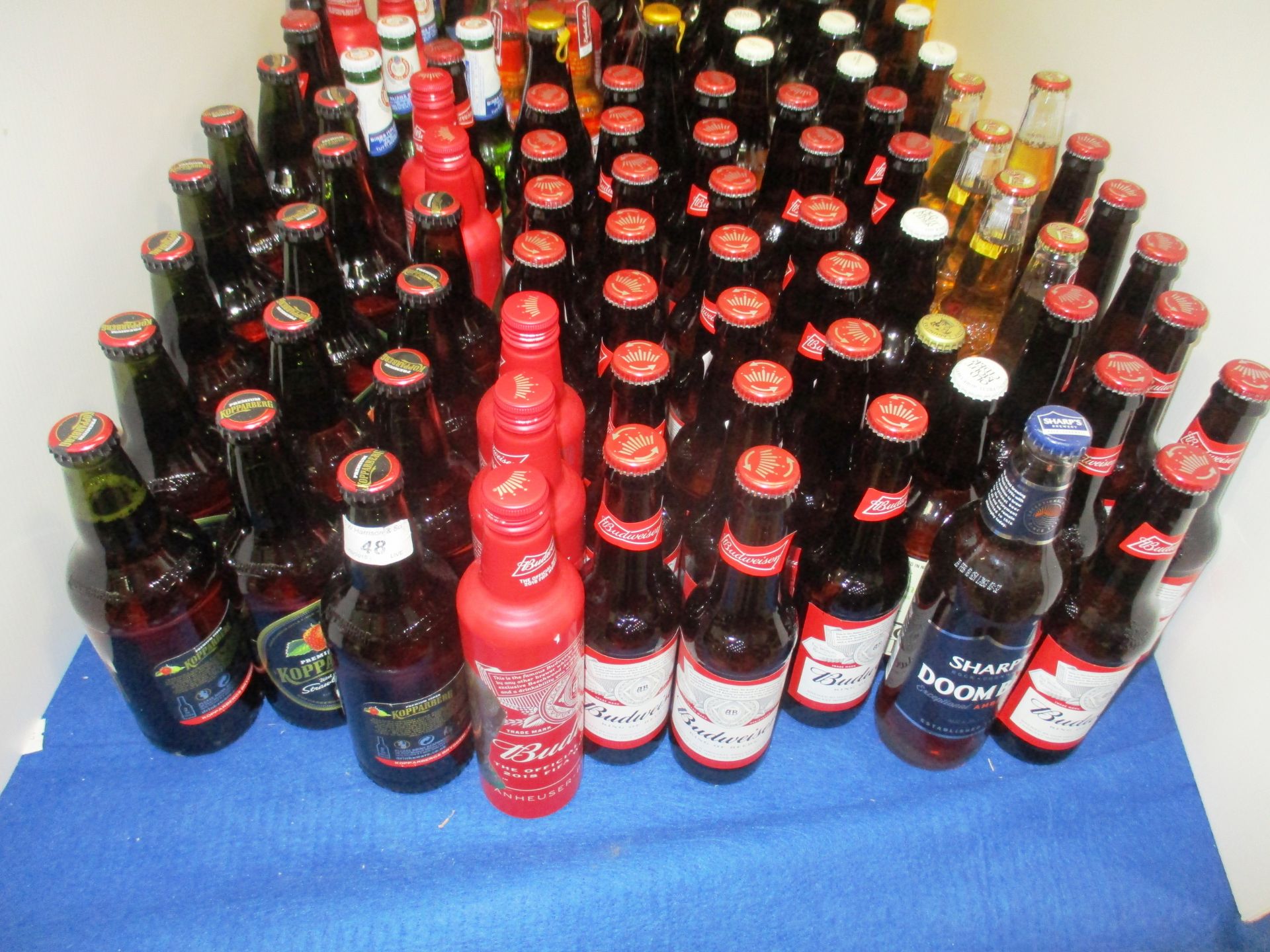 102 x bottles of assorted cider and lager [473ml, 500ml and 300ml, etc.