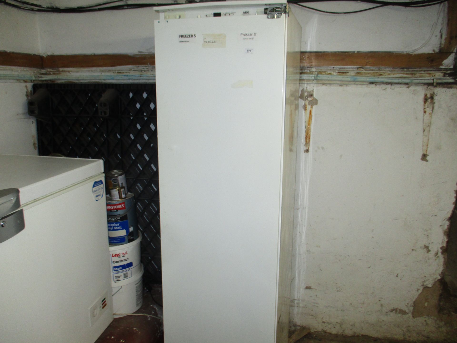 An AEG Electrolux upright freezer