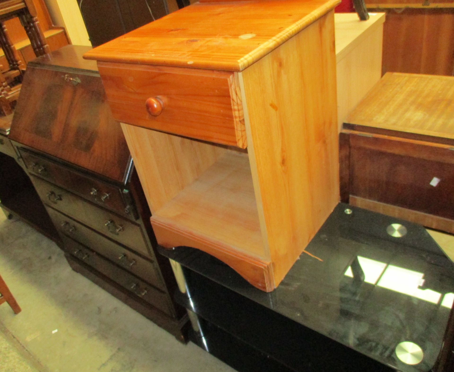 A mahogany finish bureau,