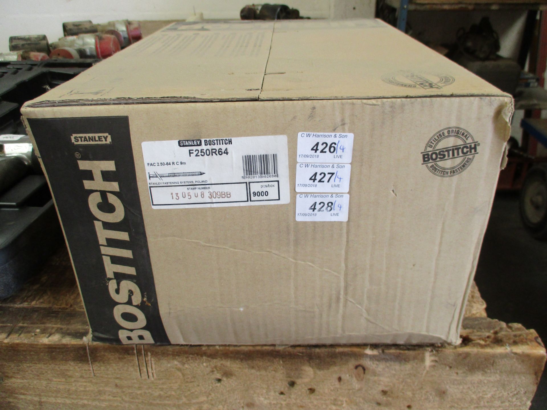 4 x boxes of Stanley Bostitch FAC 2.