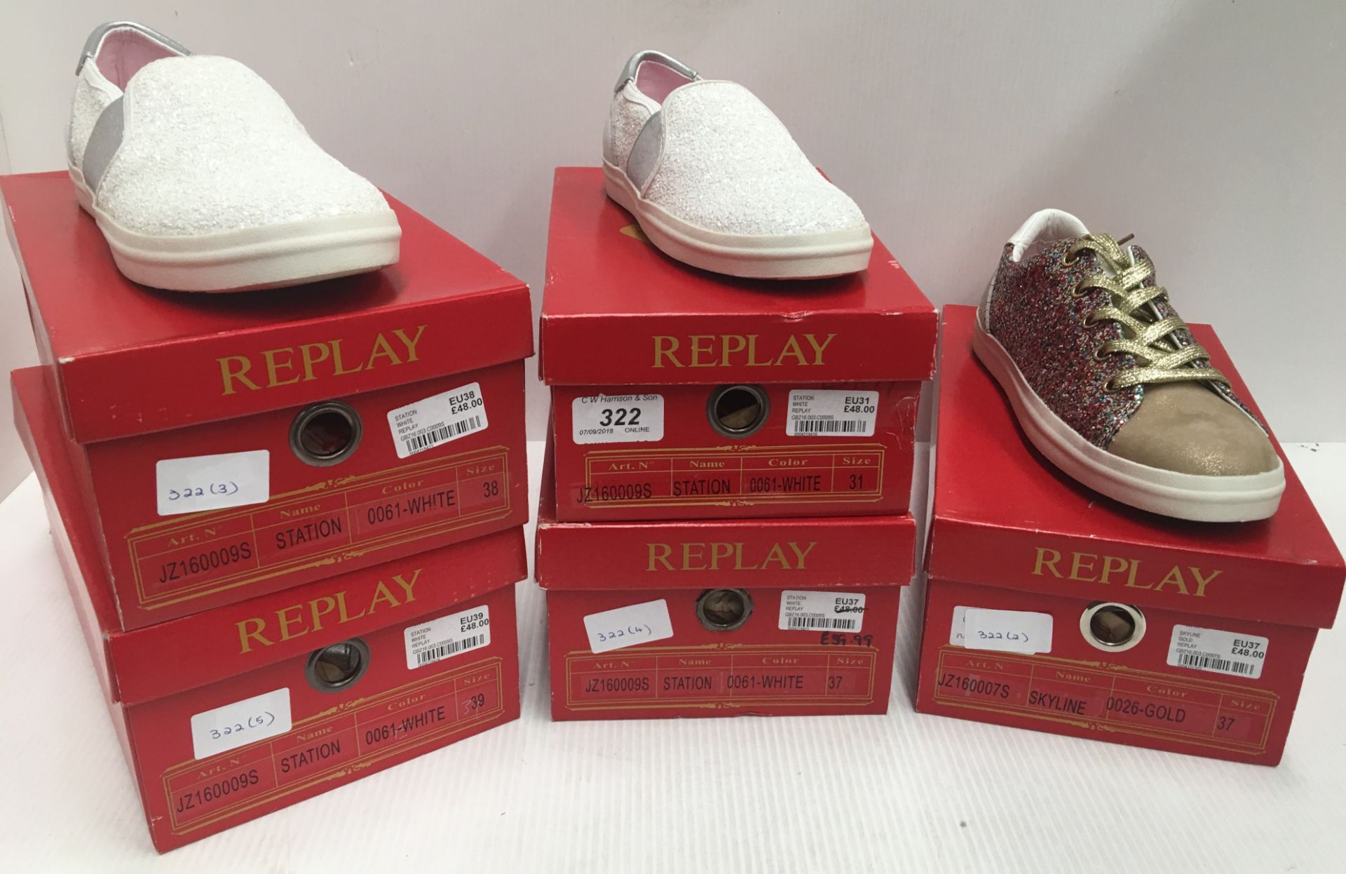 5 x pairs of children's shoes - Replay &