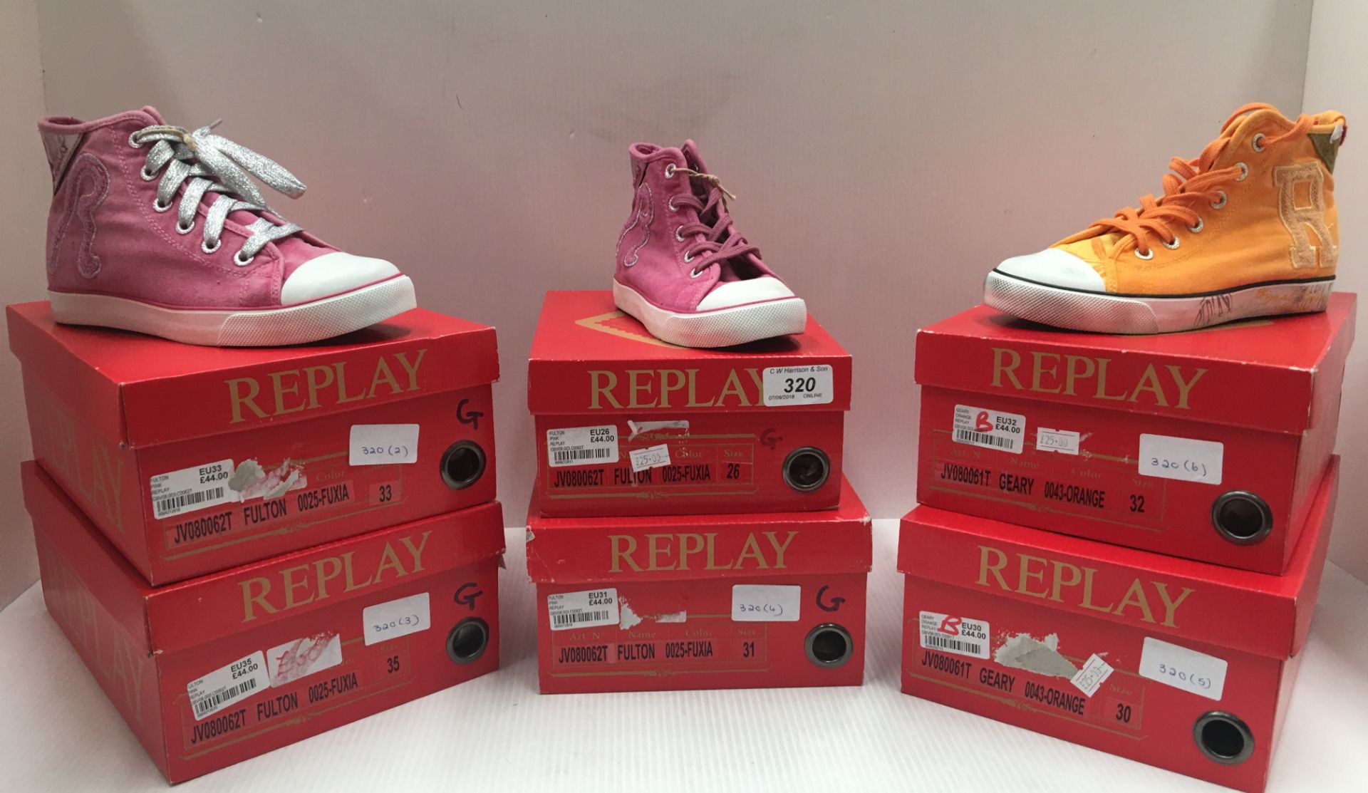 6 x pairs of children's shoes - Replay &