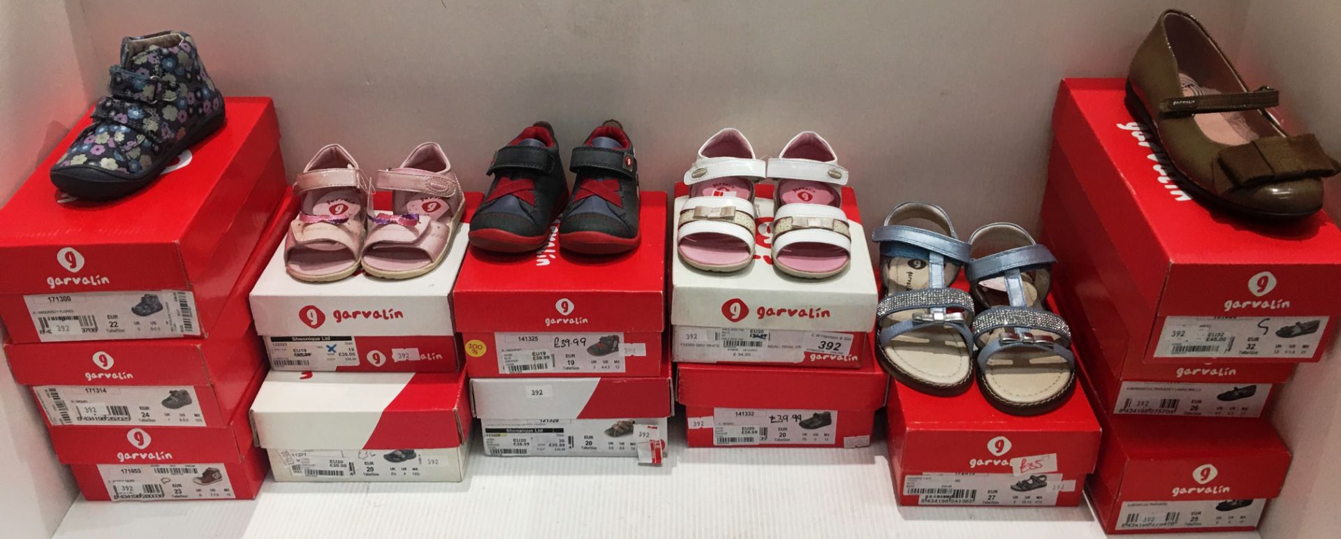 13 x pairs children's shoes and sandals