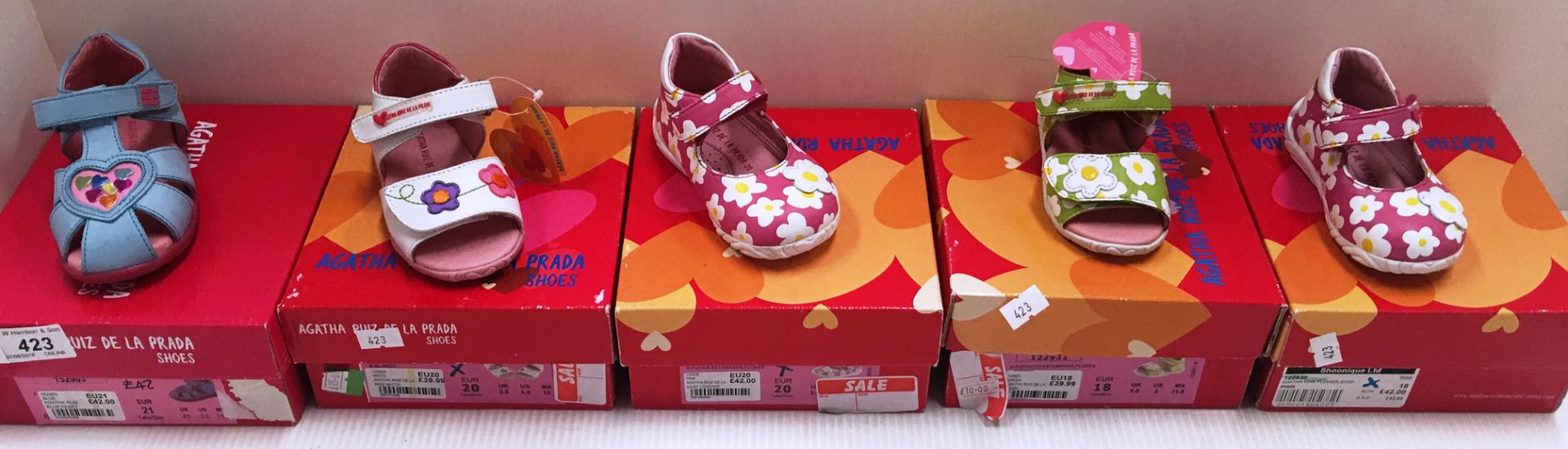 5 x pairs of children's shoes and sandal