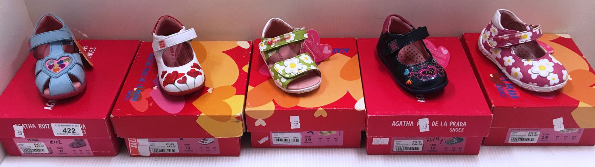 5 x pairs of children's shoes and sandal