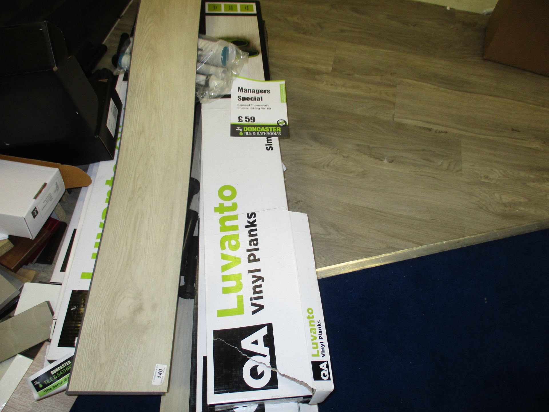 7 full and part boxes of Luvanto vinyl planks