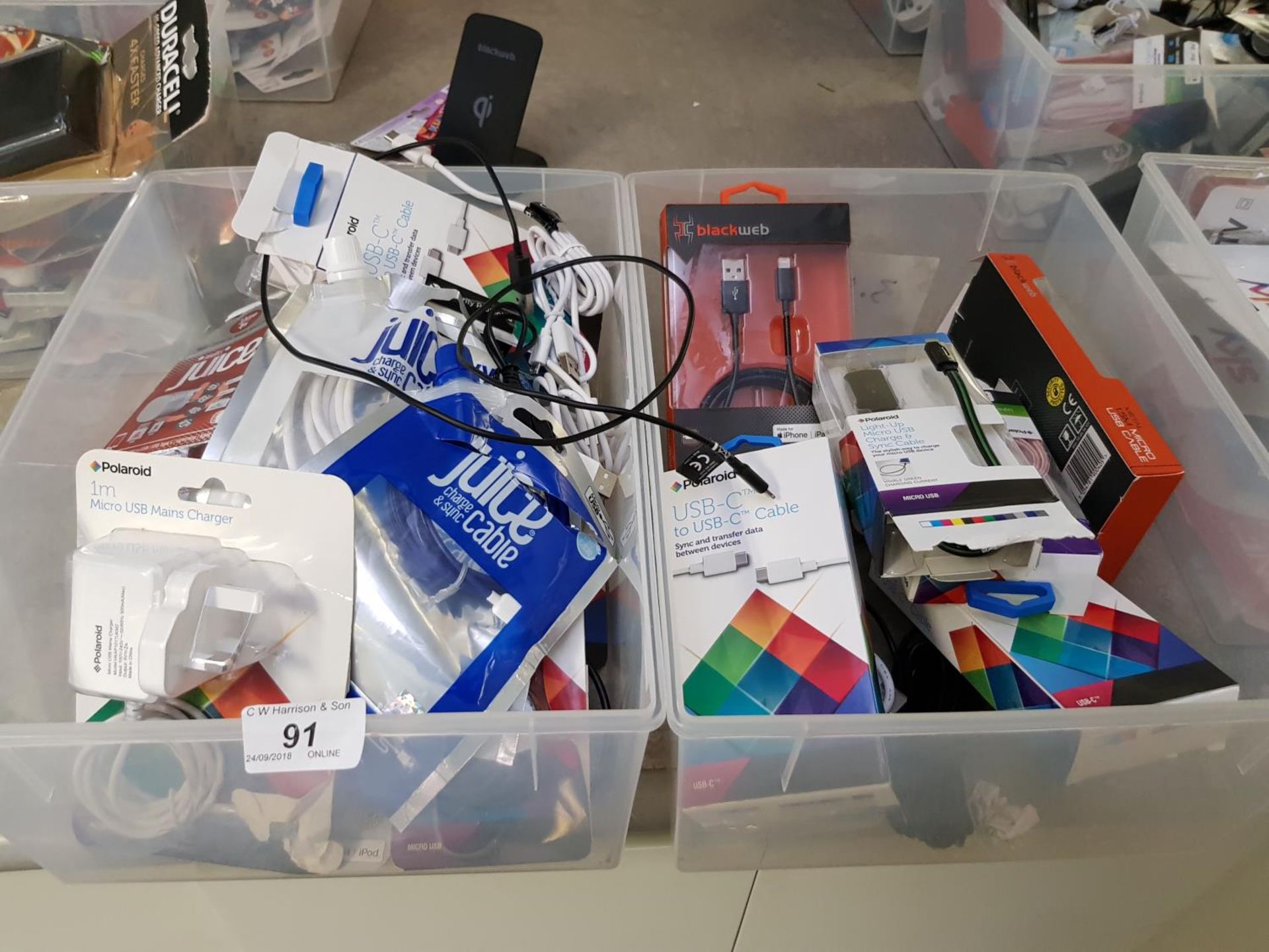 Contents of 2 Boxes – Mixed Charging Cab