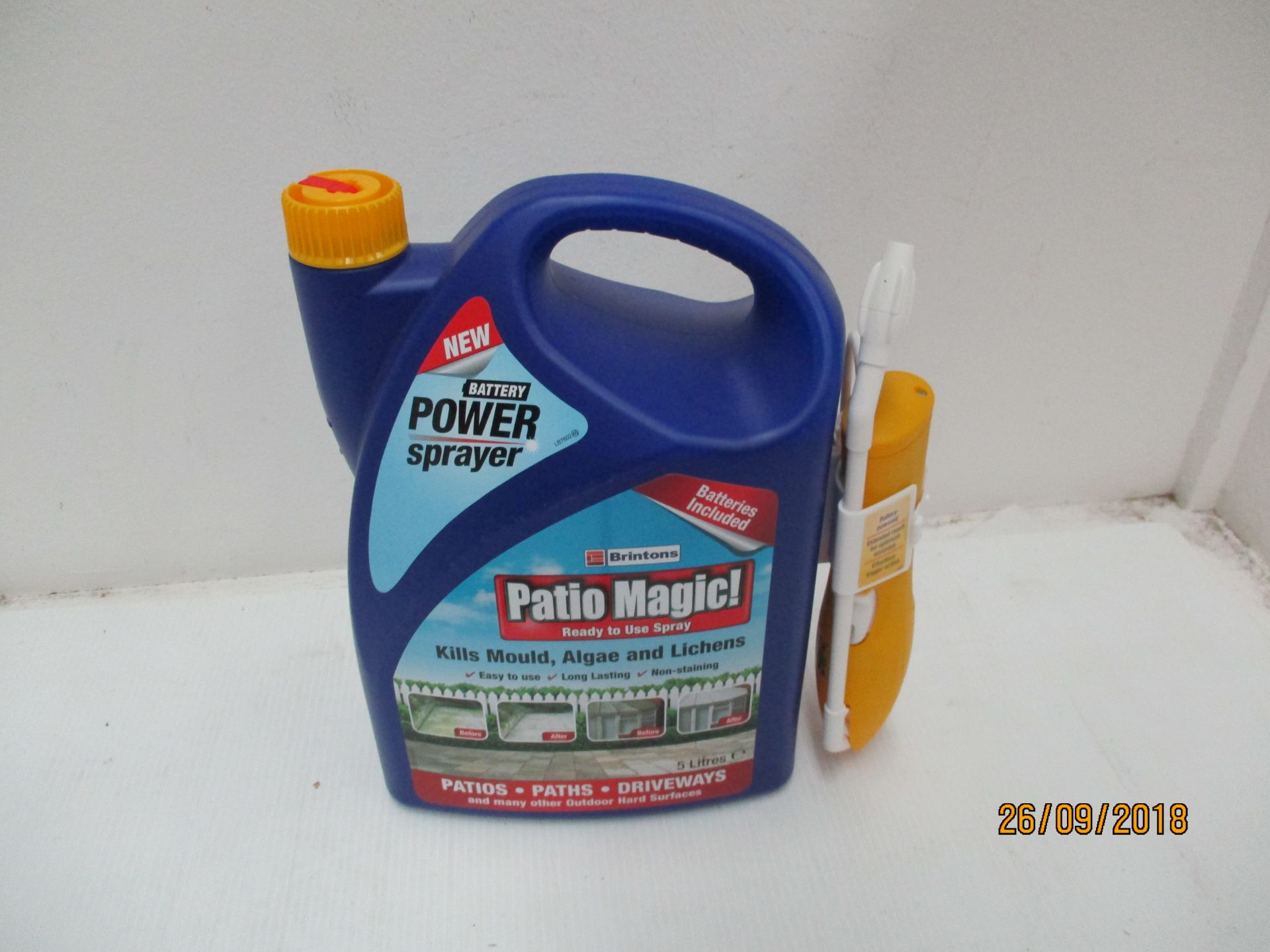 2 x 5 litre patio magic battery power sprayers