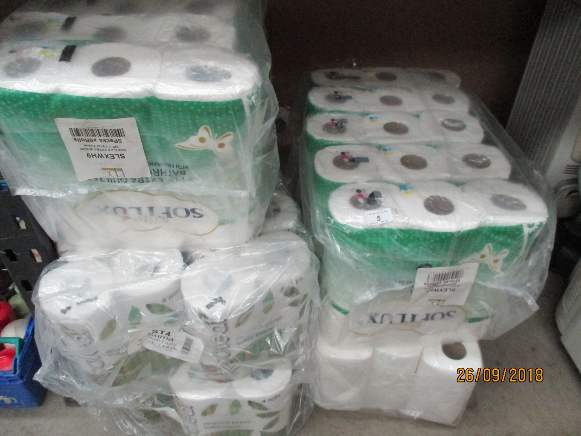 39 x packs of assorted toilet tissues