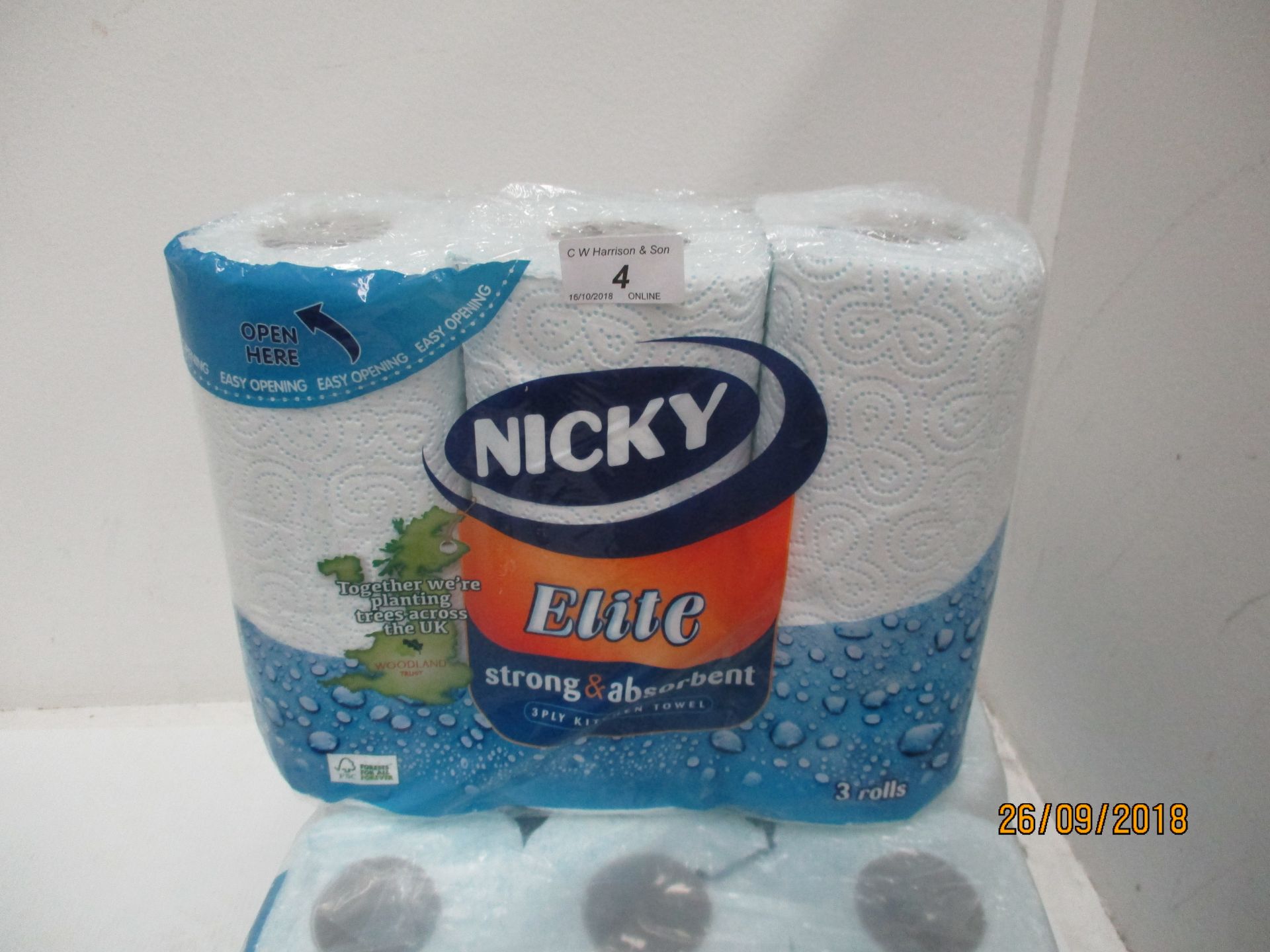 20 x packs of three Nicky Elite kitchen towels