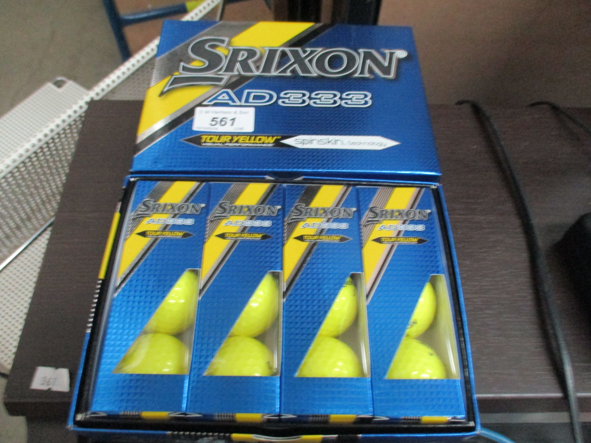 2 x boxes of 12 Srixon AD333 Tour yellow golf balls