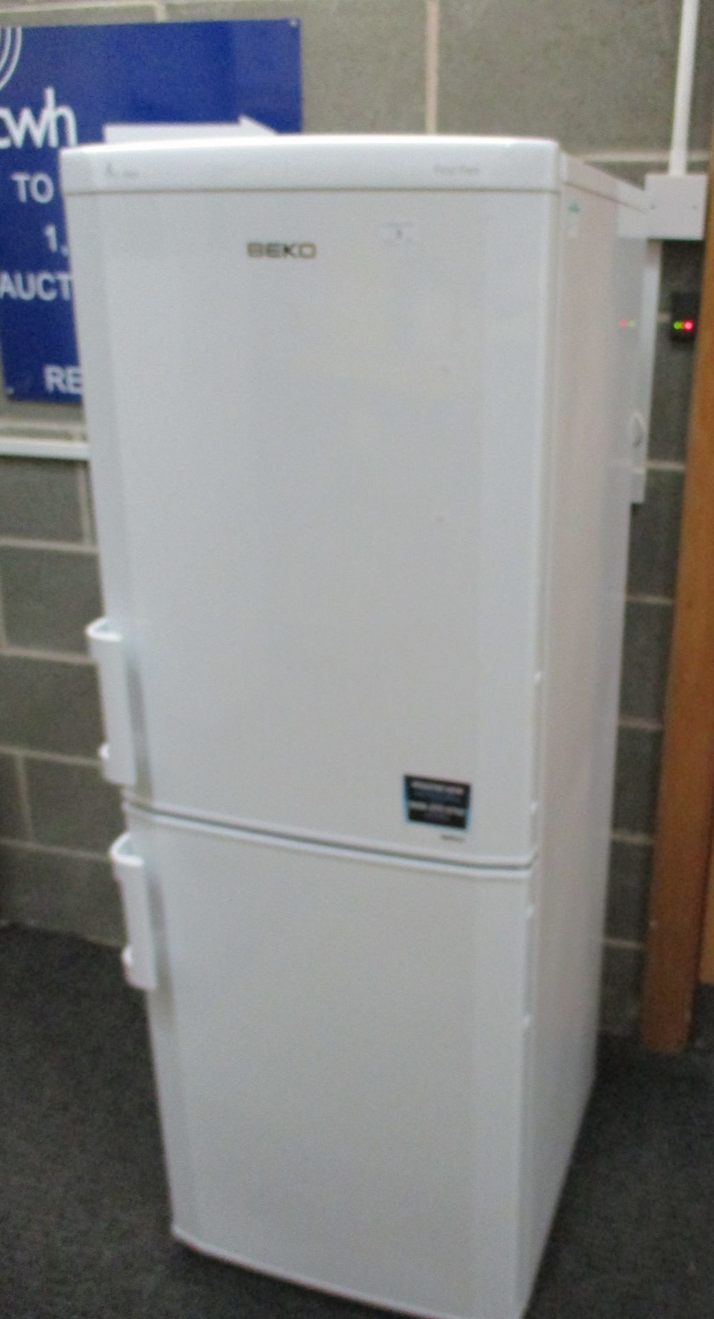 A Beko A+ Class frost free upright fridge