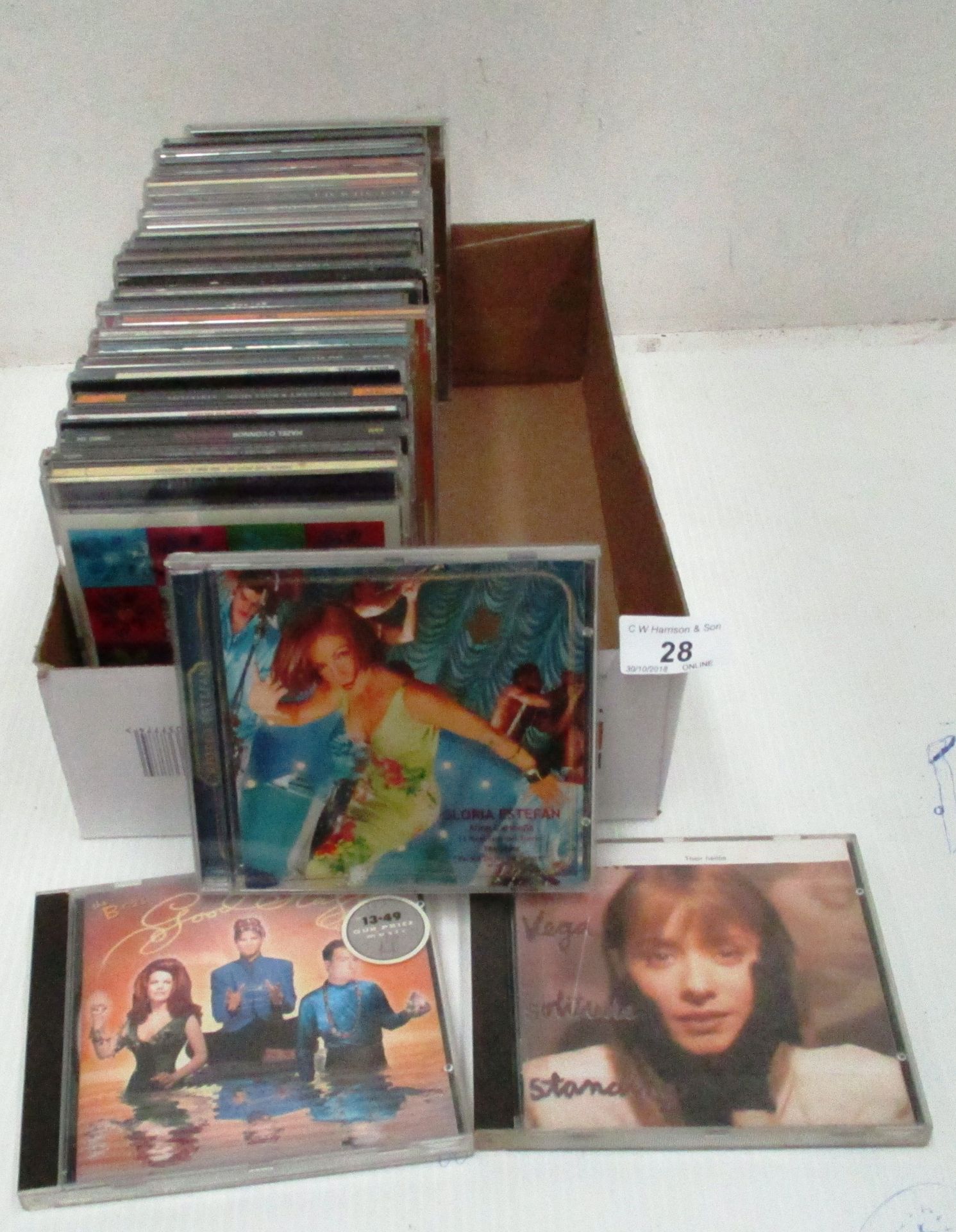 Approximately 30 x pop/rock CDs including James, Gloria Estefan,