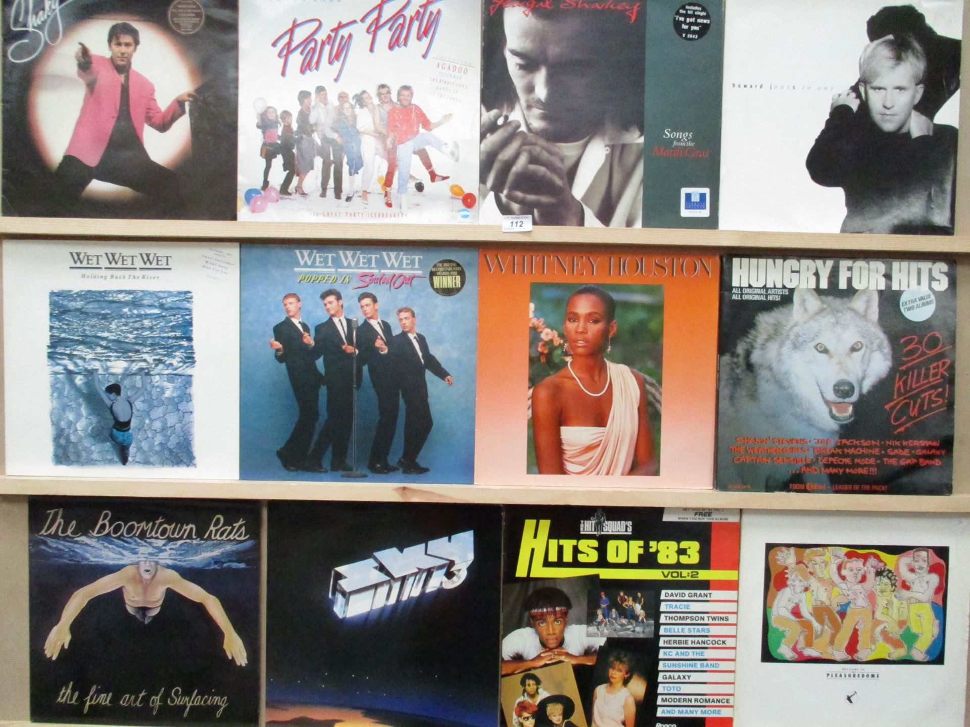 11 x 1980s LPs (including 1 x double), including Wet Wet Wet and The Boomtown Rats,