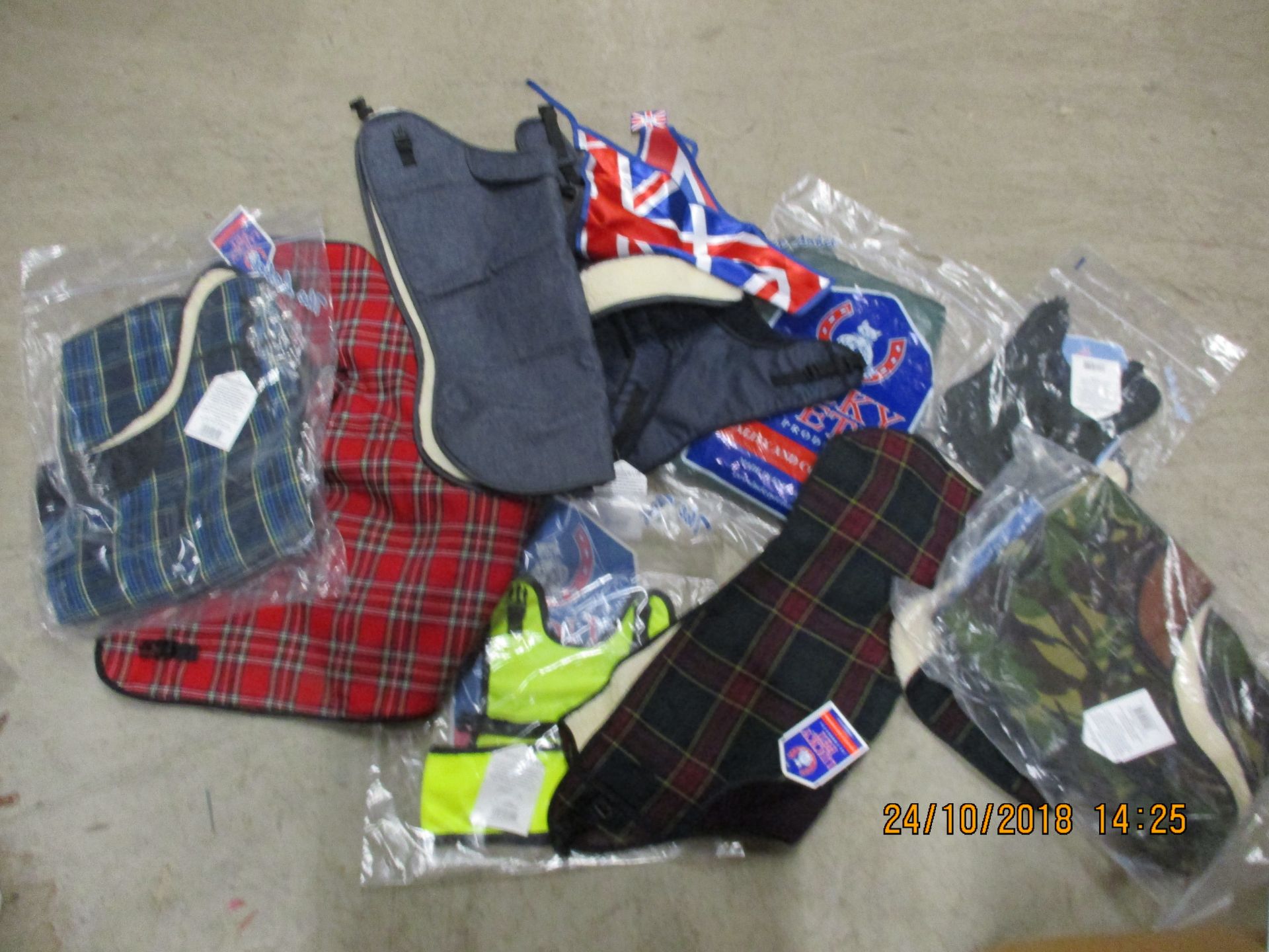 5 x assorted dog coats by Lucky Pet (please note all lots may differ in style and size)