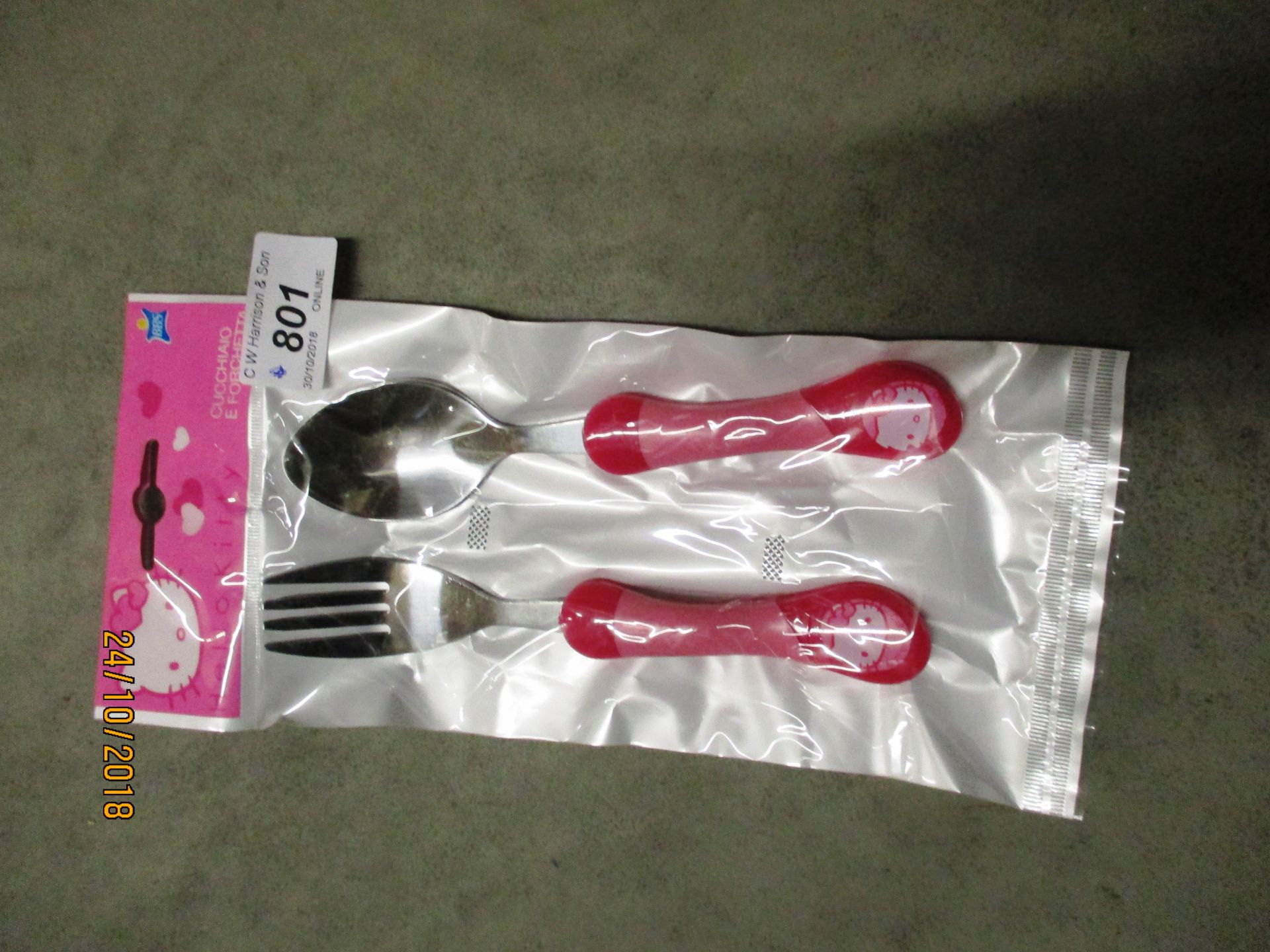 86 x Hello Kitty cutlery sets