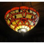 Tiffany style ceiling lamp shade approx. 34cm diameter.