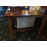 One mahogany high table 120cm x 60cm x 92cm