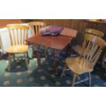 Pine dining table 122cm x 75cm x 77cm ,