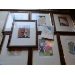 A set of Erica Oller prints [seven framed]